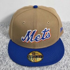 New Era 59Fifty New York Mets NY 8 Bit Pixels Woodmark Size 7 1/2 Fitted Hat NWT